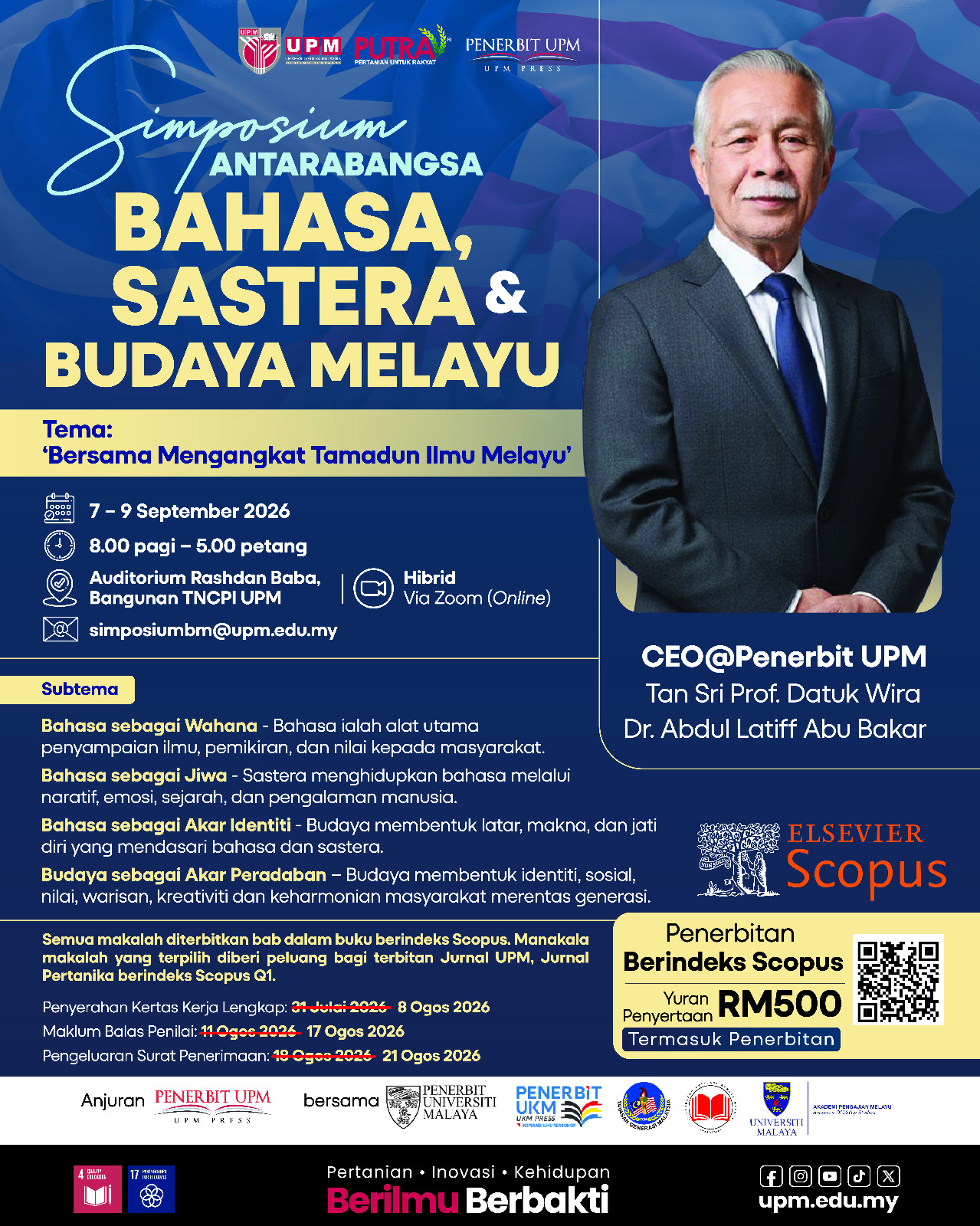 Poster Simposium Antarabangsa Bahasa, Sastera dan Budaya Melayu
